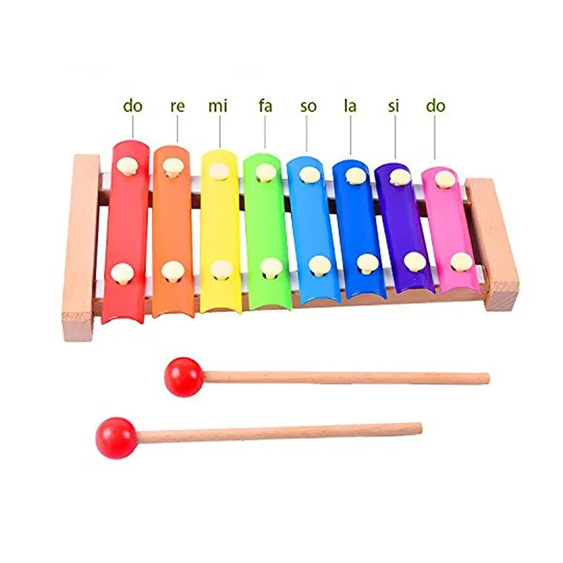 Jual Kayu 8 Nada Multicolor Gambang Kayu Alat Musik Mainan untuk Anak AN88