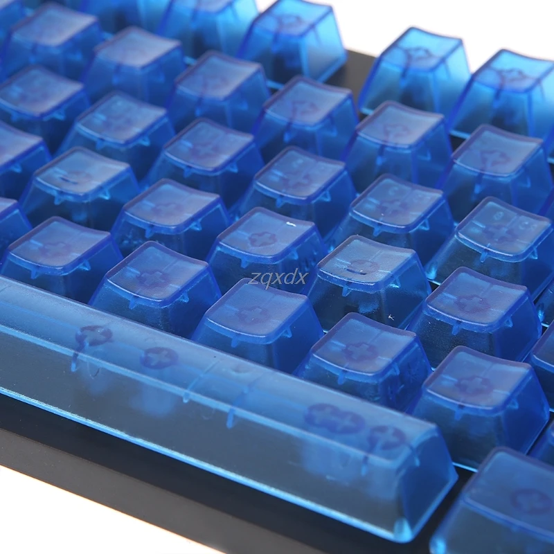 Прозрачные пустые колпачки для OEM MX игровая клавиатура с 104 клавишами оптовая