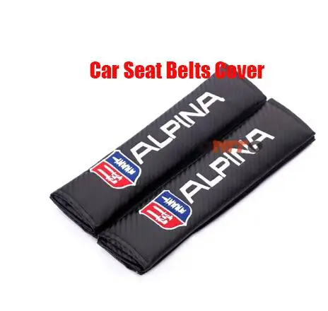 Seat Belt for alpina 2 шт. alpina эмблема автомобильное кресло обивка ремней чехлы на сиденья зазора Pad для X5 X3 X6 E46 E39 E38 E90 E60 E36 F30 F30 E34 F10 F20 E92 E91 - Название цвета: Seat Belt for alpina