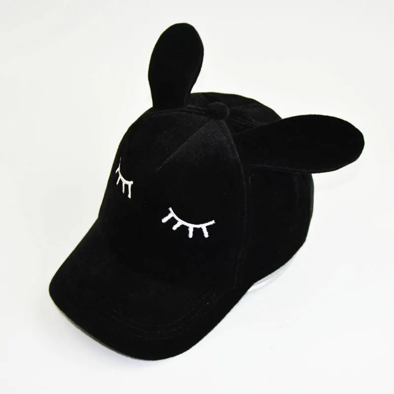 baseball cap with bunny ears