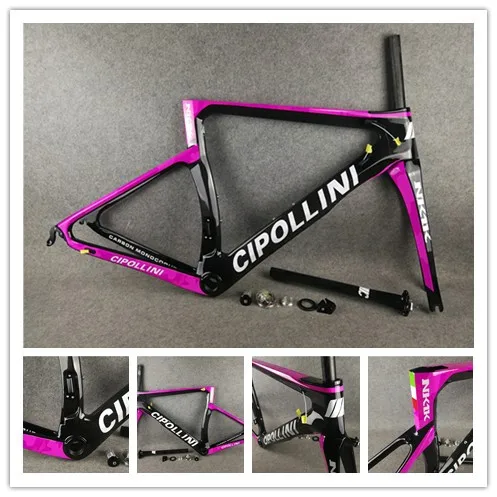 Рама для шоссейного велосипеда Cipollini NK1K T1100 розовая 3k или 1k карбоновая рама XXS XS S M L
