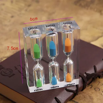 

Mini Acrylic Crafts 3/4/5min Sand Timer For Kids Colorful Hourglass Home Decor Sandglass Birthday Xmas Gift Crystal ampulheta