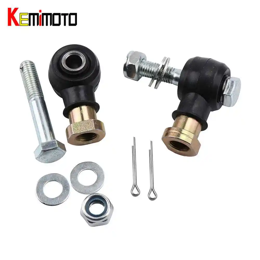 KEMiMOTO 1 Set Left Right of Tie Rod End & Bolt Kit Tie rod Link for
