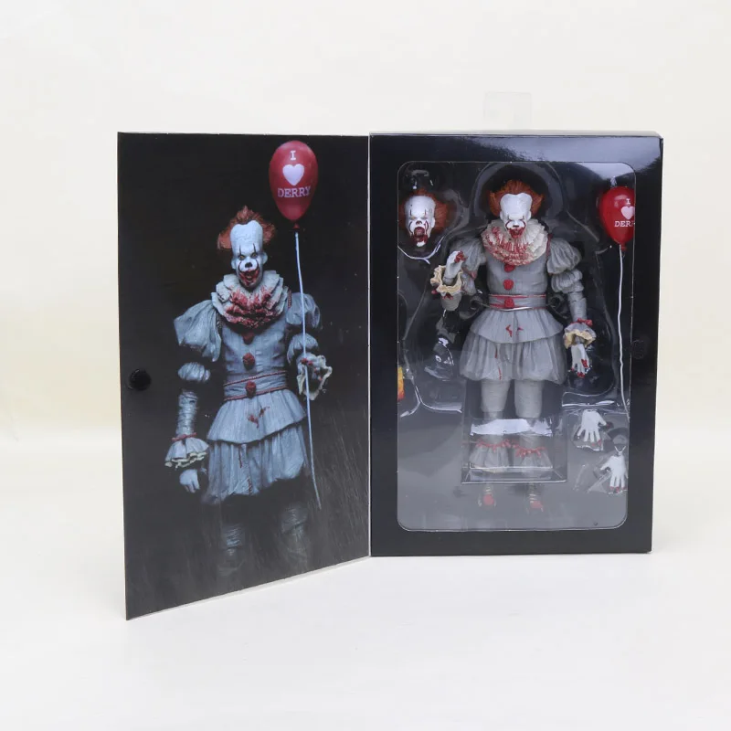 18 см NECA Stephen King's It Pennywise Джокер клоун ПВХ Фигурки Игрушки для мальчиков рождественские куклы детские подарки на Хэллоуин - Цвет: 3 in box