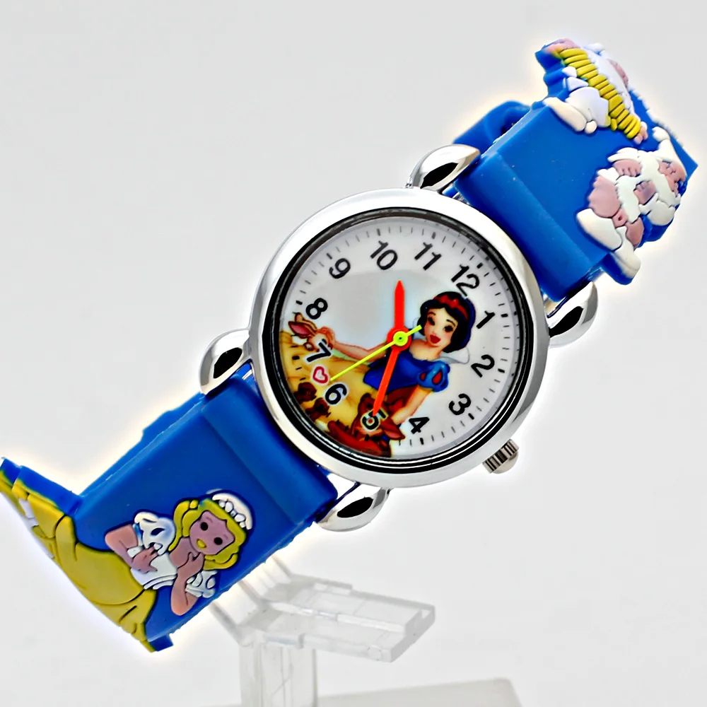 

ot01 2017 children snow white cartoon watch brand watches casual quartz watches Multi-color watches for kid hot sale
