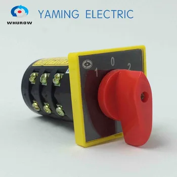 

Selector switch 10A 3 phases 3 position universal cam rotary changeover switch silver contact HZ5B-10/3