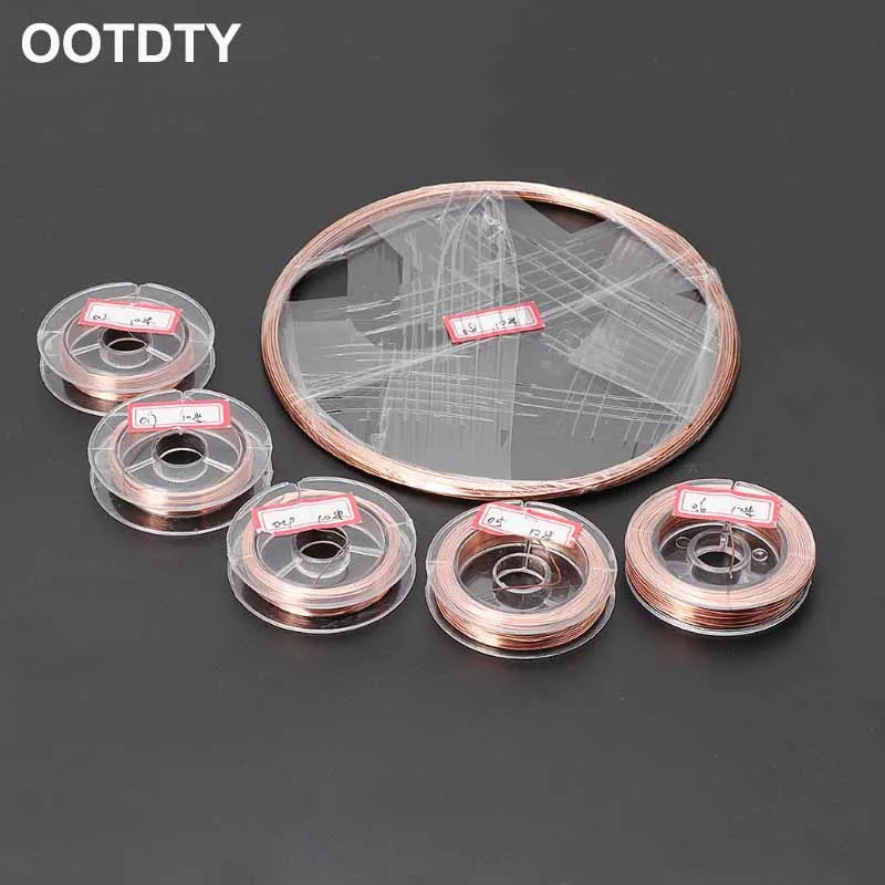 

1 Roll 10 Meters Dia.0.2/0.3/0.4/0.5/0.6/0.8mm T2 Copper Wire Line DIY Materials