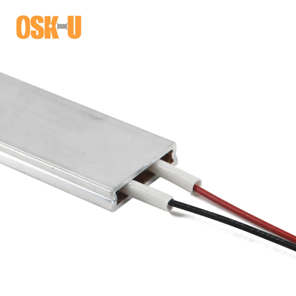 2PCS Thermostatic PTC Heating Element 5V 50x20x5mm 50/40 Celsius Degree Aluminium Cover PTC Heater Plate for Yogurt Machine