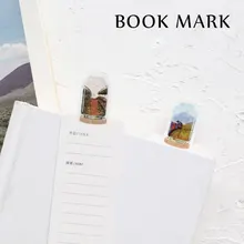 30 шт./кор. дрейф бутылка бумажные закладки kawaii Канцелярские книжные держатели карты сообщения школьные принадлежности papelaria подарки для детей