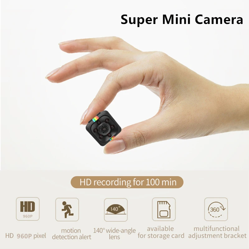 

Dosmix SQ11 HD Camera 960P Night Vision Camcorder Smart Camera DVR DV Motion Recorder Camcorder Family Security Monitor