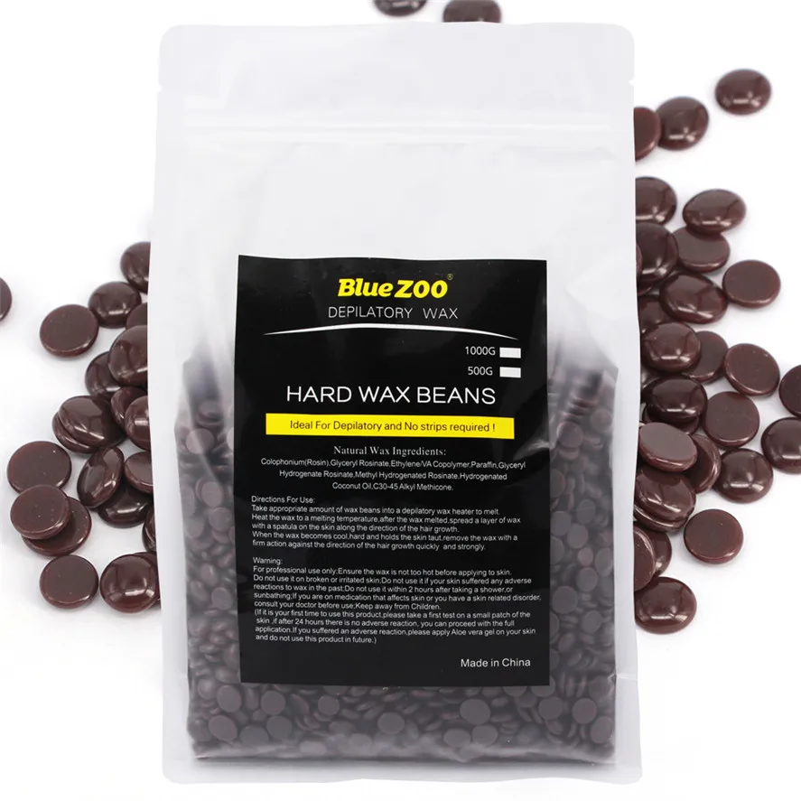 New 1000g Chocolate flavor Hair Removal Bean No Strip Depilatory Hot Film Hard Wax Pellet Waxing Bikini Wax for Depilation New 1000g Chocolate flavor Hair Removal Bean No Strip Depilatory Hot Film Hard Wax Pellet Waxing Bikini Wax for Depilation