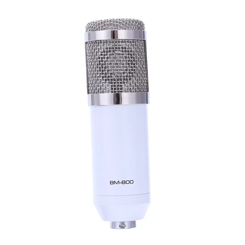 

BM 800 Karaoke Capacitor Microphone With Shock Mount Condenser Microphone Mic Kit For Radio Sound Recording KTV Singing