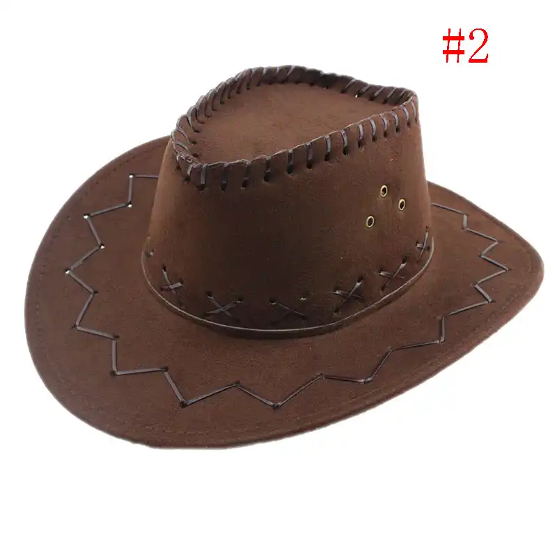 Color : 1, Size : 57-58cm L.Z.H Cap Western Cowboy Hat for Womem Men Wide Brim Cowgirl Jazz Cap with The Belt Hat