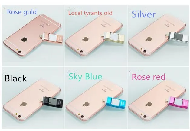 New 2017 i-flashdrive 3 in1 USB Flash Drive 8GB 16GB 32GB 64GB 128GB OTG For iphone 7/7s/6/6s/plus Mirco otg for ipad / android New 2017 i-flashdrive 3 in1 USB Flash Drive 8GB 16GB 32GB 64GB 128GB OTG For iphone 7/7s/6/6s/plus Mirco otg for ipad / android