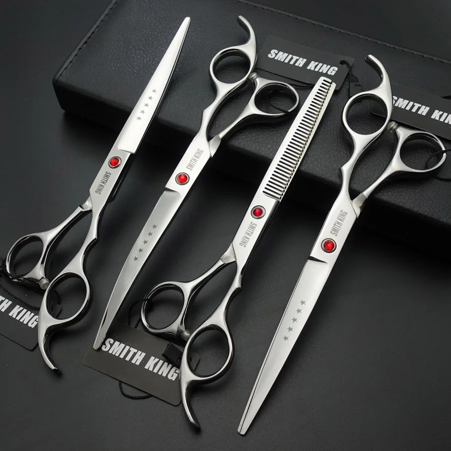 

SMITH KING 7.0 inch Professional pet grooming scissors Cutting scissor&curved scissor&thinning Shears K651