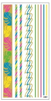 

1sheet Colorful Tattoo Colored Leaf Bracelet Weave Design Tatoo Beach Temporary Tattoo Sticker tatuagem