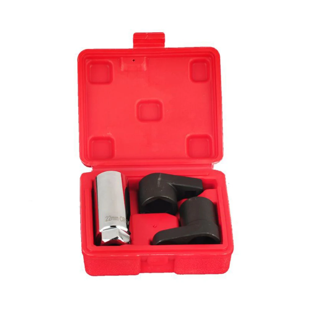 

3pcs Oxygen Sensor Socket Wrench Thread Chaser Tool Kit Fit for All Auto Socket Removal Installation Offset Vacuum Switch