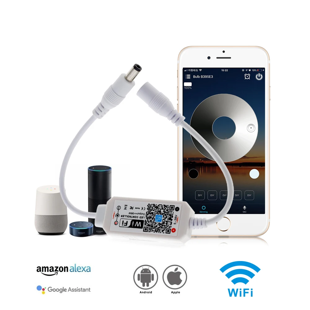 Волшебный дом Wifi Sigle цветной светодиодный контроллер DC 5 28V для DC12V 24V цветная