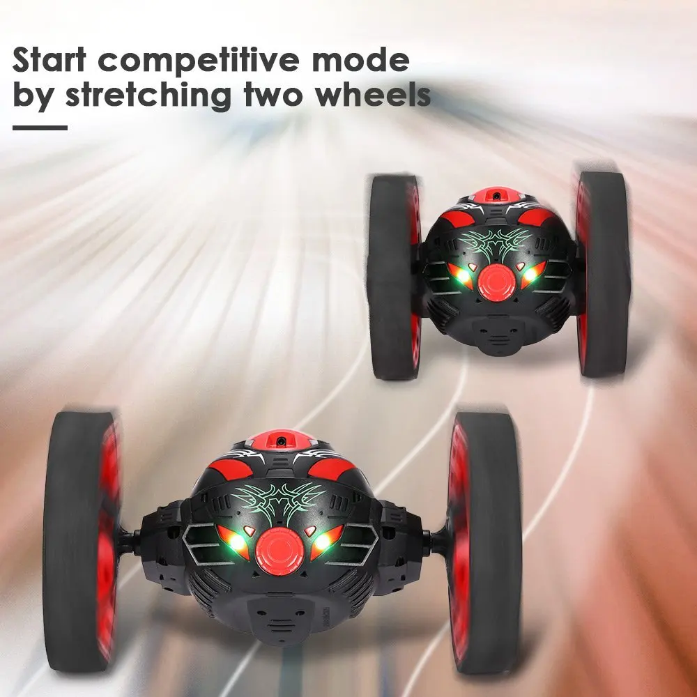  LED Light Music Automatic balancing Upright walking Remote Car (2)