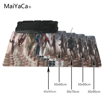 

MaiYaCa Avengers Banner Gaming Mouse Pad 700*300*2mm Locking Edge Mouse Mat Speed version Table mat Thick 2mm Durable Beautiful