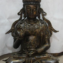 Xd 003121 22 Тибет Монастырь Старый Медь Бронза Богиня милосердия Гуаньинь Гуаньинь Будды