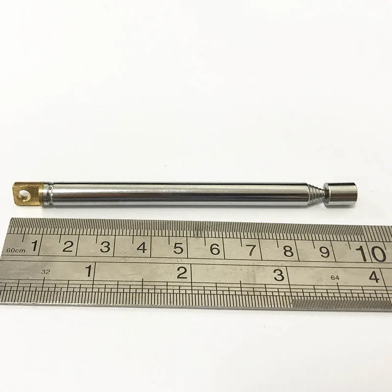 2pcs Replacement 100mm 7 sections telescopic antenna radio FM aerial square Flat milling DIY 2pcs Replacement 100mm 7 sections telescopic antenna radio FM aerial square Flat milling DIY