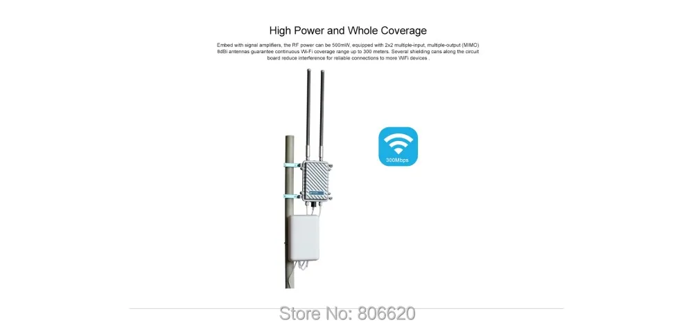 4G FDD LTE Outdoor Wireless CPE Router with POE & Up to 300Mbps Wireless Speed & IP67 Waterproof & Multiple MIMO Antenna Options_F8