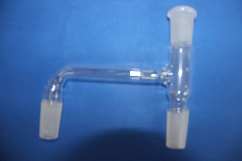 Industrial & Scientific Deschem 24/40,Three Way Glass Adapter,75 Degree Bent,Distillation Head