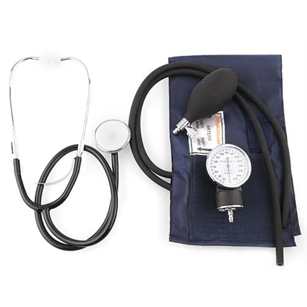 

Medical Sphygmomanometer Blood pressure Monitors+ Single Cuff Stethoscope Blood Pressure Meter Upper Arm Blood Pressure Device