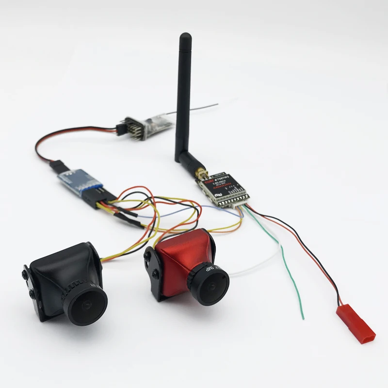 

3 channel Video camera FPV 5.8G 600mW Video Transmitter and FPV CCD Camera 800TVL set 3 way Video Switch Unit for RC Multicopter