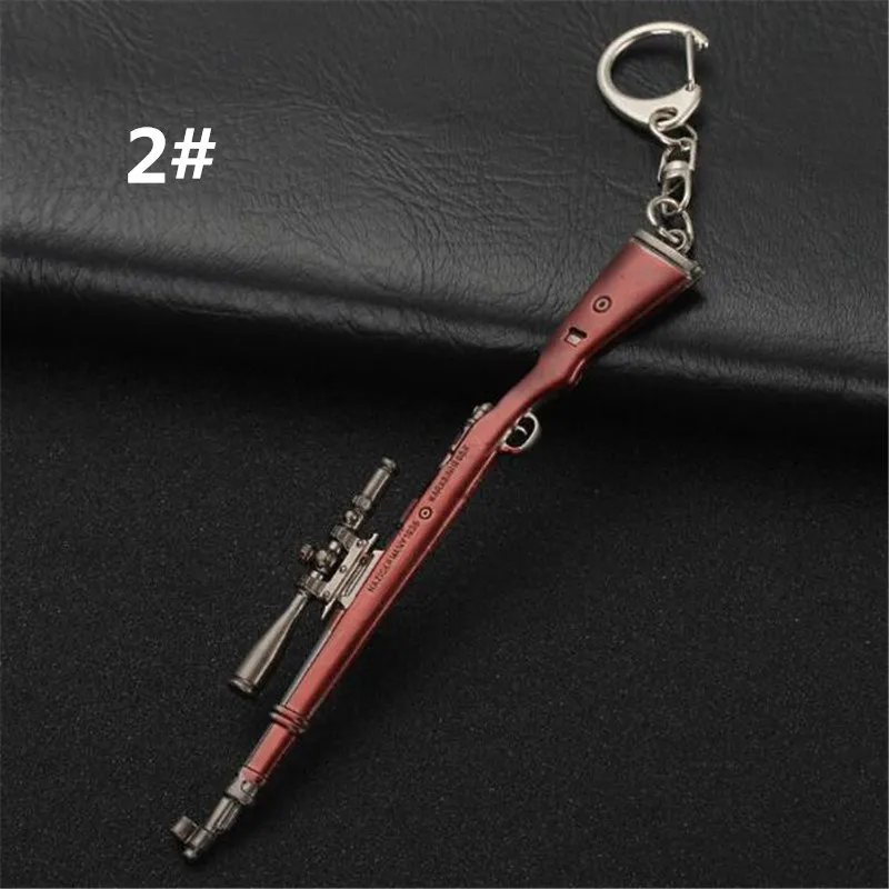 

PUBG FPS Game Player Unknown's Battle Grounds 3D Keychain weapon eat chicken game tonight car keychain B136