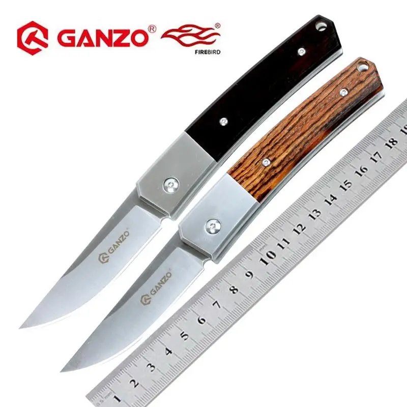 Продажа Жар птица Ganzo G7361 440C лезвия деревянной ручкой складной Ножи выживания инструмент Отдых на природе Охота Карманный Ножи тактический edc Открыт...