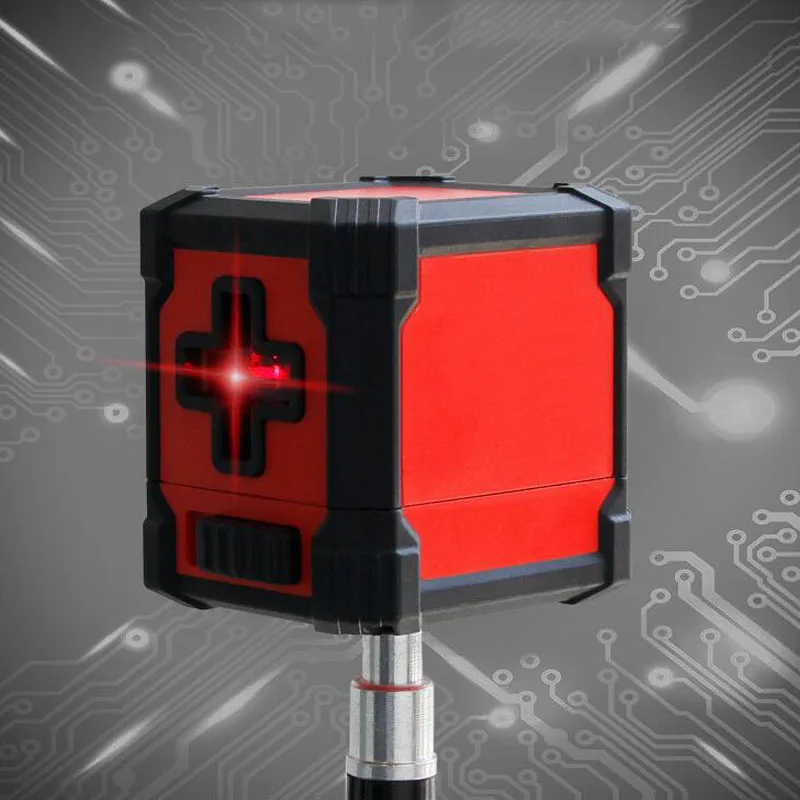 

2-Line Red Laser Level Automatic Leveling (4 Degrees) Horizontal And Vertical Cross Line Level Waterproof Automatic Line Level