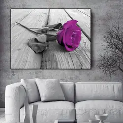 Картина на холсте стены искусства картины печать красивая роза на холсте домашний Декор стены плакат украшение для гостиной без рамки