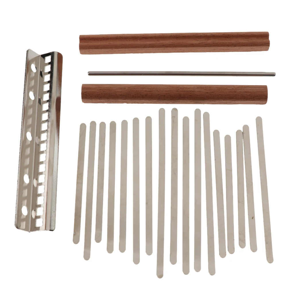 Профессиональные стальные ключи с дугообразная рамка для Kalimba Mbira DIY Kit 17 Key Музыкальные инструменты Запчасти Аксессуары