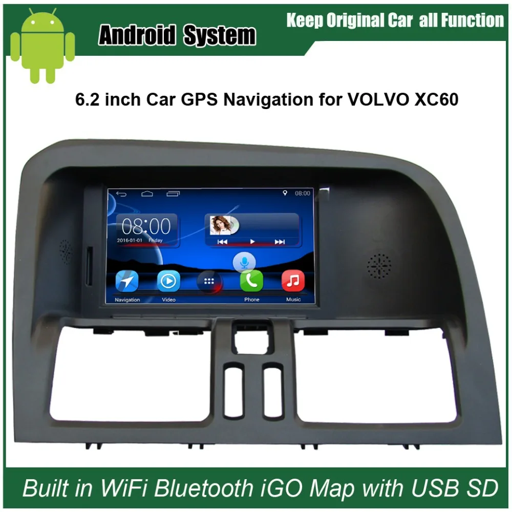 Android Car media player for VOLVO XC60 GPS Navigation original car upgrade car Video keep original