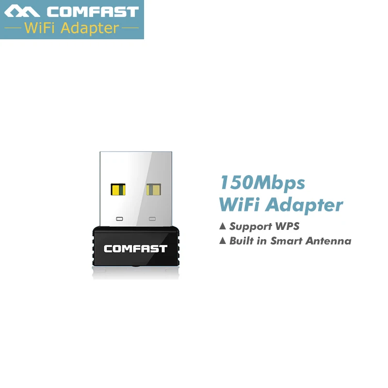 Comfast USB WiFi адаптер N 802 11 b/g/n WPS Мини wi-fi Dongle 150 м RTL8188EU беспроводной Nano антенна для