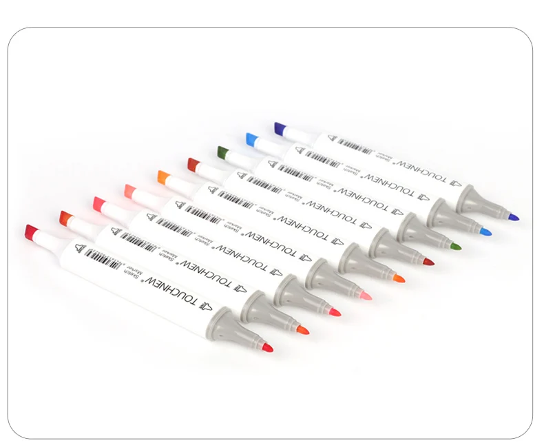 Cabeças à Base de Álcool Marca para Estudante de Desenho Touchnew 72 Cor Marcadores Esboço Caneta Dual Marcador Mangá Desing Arte Fornecedor 36 - 48 60 12 Marcadores da arte
