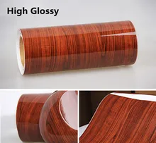 PVC Wood Grain Textured Car Interior Decoration Stickers Waterproof Furniture Door Automobiles Vinyl Film Car-Styling 30 x 500cm