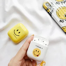 cute kawaii EMOJI Smile case for Airpods lovely laugh LOL perfect design for Apple Airpods2 bluetooth earphone case