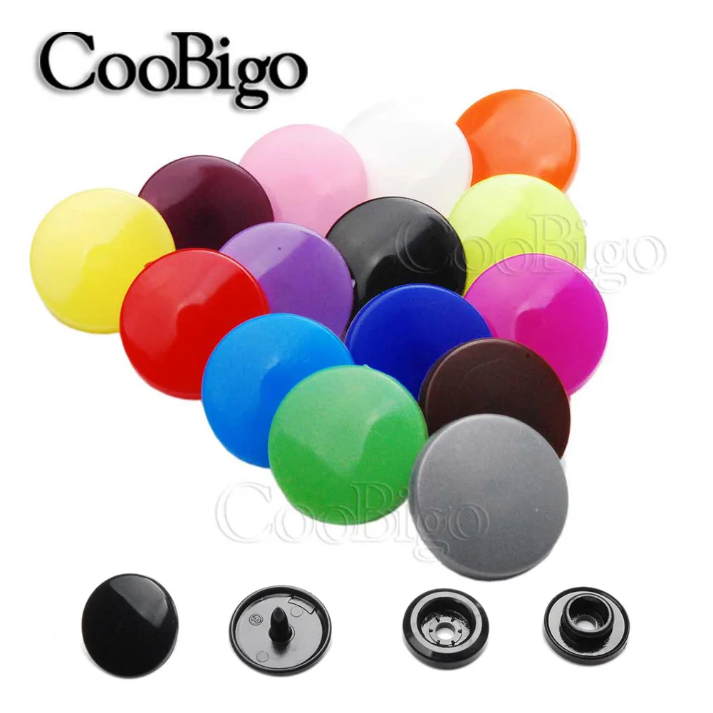 

50Sets T5(12mm) Round Plastic Snaps Button Fasteners Quilt Cover Sheet Button Garment Accessories For Baby Clothes Clips