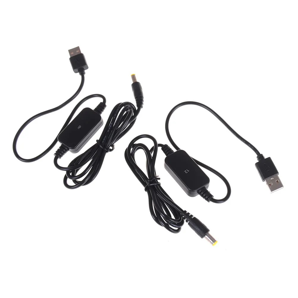 

1pc DC-DC Converter Cable USB A Type Male Connector 5V to 9V/12V DC Jack 5.5*2.1mm Step-up Power Module Cable String