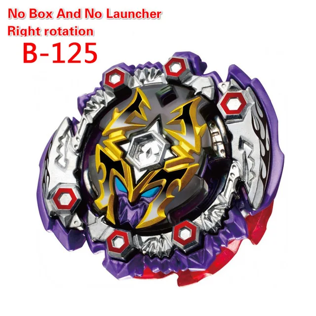 Новейший Золотой Beyblade Burst Toy Arena без пускового устройства и коробки Bey blade Metal Fusion God Spin Top Bey Blade игрушка подарок для мальчика - Цвет: B125 No launcher