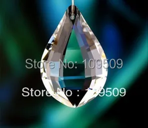 

10pcs/lot 76mm Clear Chandelier Crystal pendants Pear Matrix Crystal Prism SunCatcher