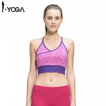 Женский фитнес сексуальный Йога, бег, спорт для спортзала атлетики топ бюстгальтер дышащий мягкий стрейч пуш ап нижнее белье спортивный бюстгальтер