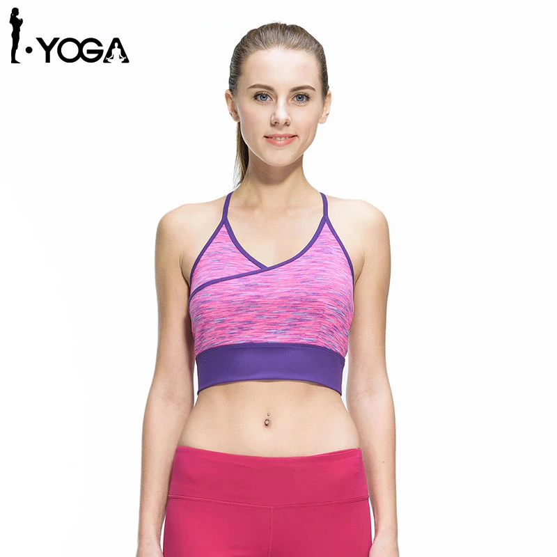 

Women Fitness Sexy Yoga Running Sports Gym Athletic Top Bra Breathable Padded Stretch Push Up Underwear Sports Bra