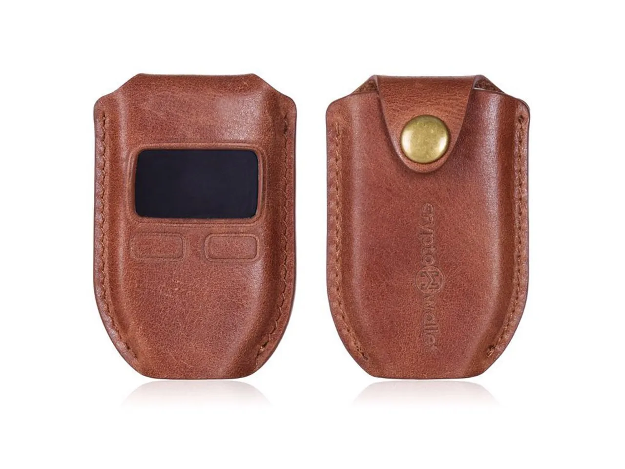

CryptoHW Wallet Coinwallet Leather Bag Suitable For TREZOR Digital Currency Smart Hardware Wallet Protective Leather Case