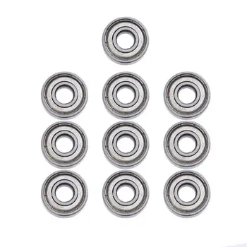 

10pcs Shielded High-carbon Steel Single Row 608ZZ ABEC-5 Deep Groove Ball Bearing For 3D printer 8*22*7MM 8x22x7 mm