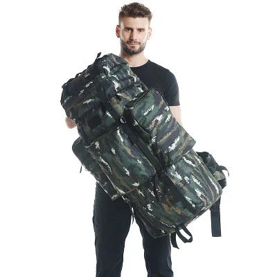 

Outdoor backpack men and women 07 army fan large capacity 100L backpack special forces rucksack camouflage mountaineering bag
