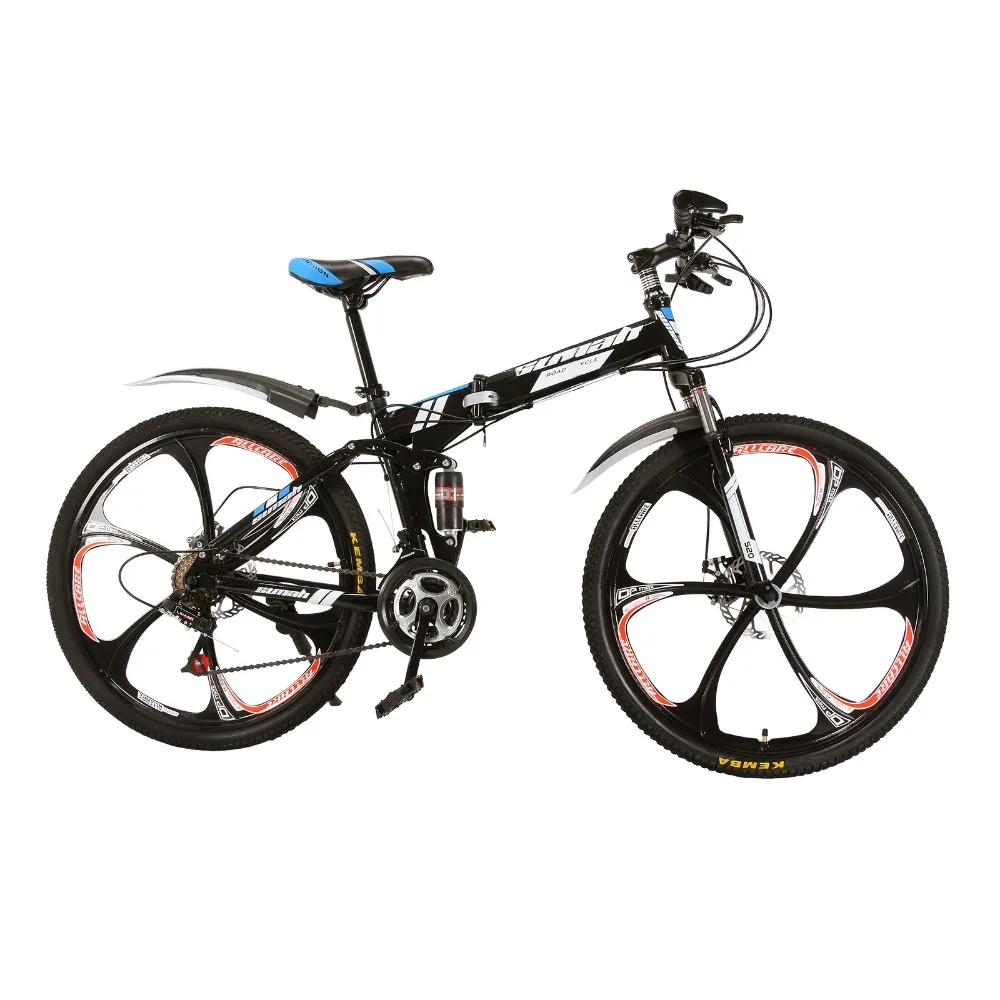 Perfect Land Rover paragraph mountain bike 21 Speeds 26" aluminum alloy folding variable speed cycling double vibration damping brakes 1